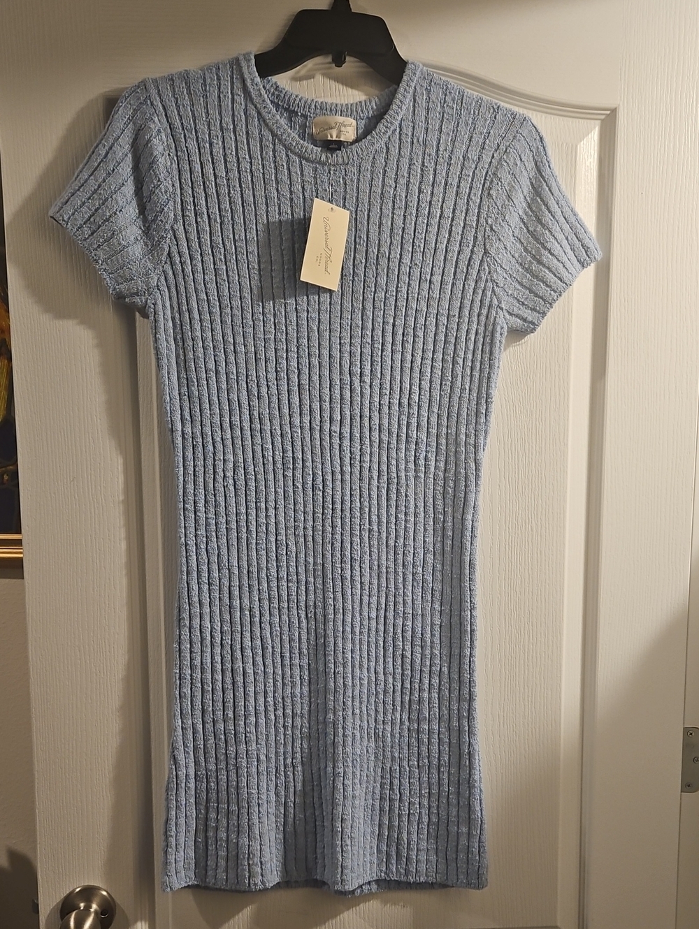 Universal Thread Ribbed Knit Short Sleeve Dress New